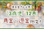 保育士さん必見！【3歳児・12月】月案・週案例文！